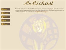 Tablet Screenshot of mcmichael.org.uk